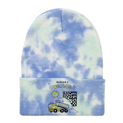 Sensory Overload Tie Dye 12in Knit Beanie