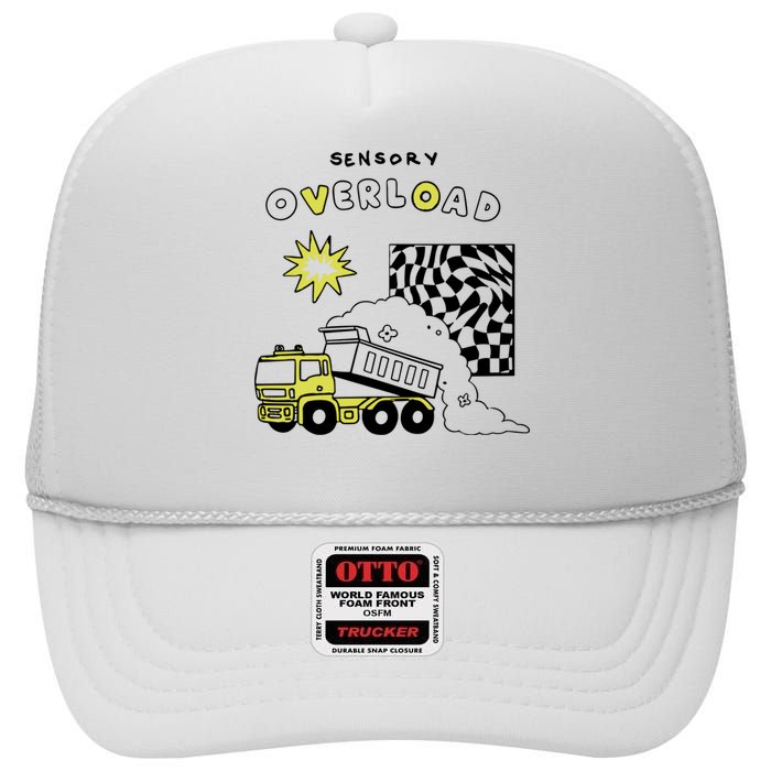 Sensory Overload High Crown Mesh Back Trucker Hat