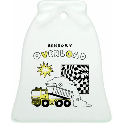 Sensory Overload Ceramic Bell Ornament