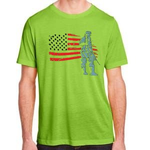 Support Our Soldiers USA American Flag Adult ChromaSoft Performance T-Shirt