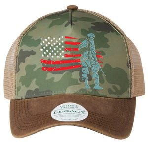 Support Our Soldiers USA American Flag Legacy Tie Dye Trucker Hat