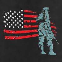 Support Our Soldiers USA American Flag Adult Drive Performance Visor