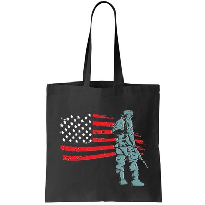 Support Our Soldiers USA American Flag Bag
