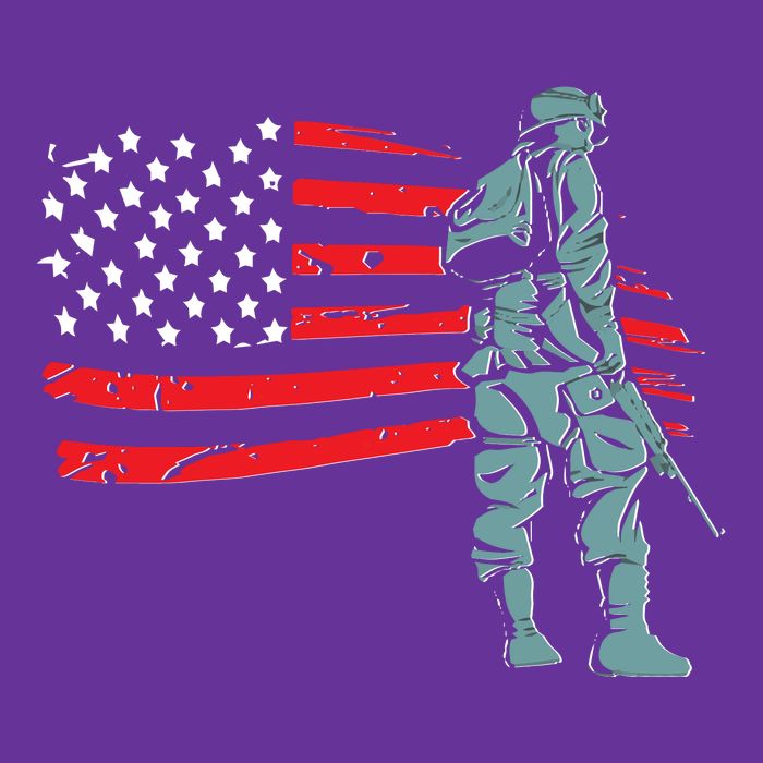 Support Our Soldiers USA American Flag Sweatshirt