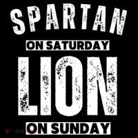 Spartan On Saturday Lion On Sunday Funny Detroit Vintage Flatbill Hat