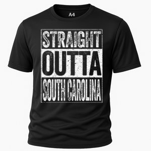 Straight Outta South Carolina Sc State Cooling Performance Crew T-Shirt