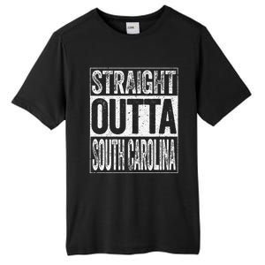 Straight Outta South Carolina Sc State Tall Fusion ChromaSoft Performance T-Shirt