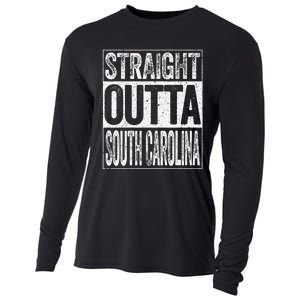 Straight Outta South Carolina Sc State Cooling Performance Long Sleeve Crew