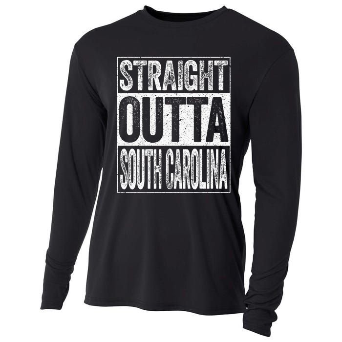 Straight Outta South Carolina Sc State Cooling Performance Long Sleeve Crew