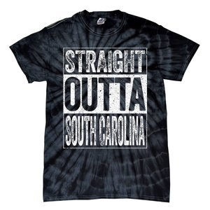 Straight Outta South Carolina Sc State Tie-Dye T-Shirt