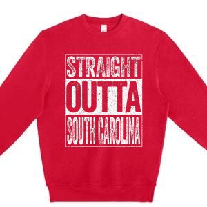 Straight Outta South Carolina Sc State Premium Crewneck Sweatshirt