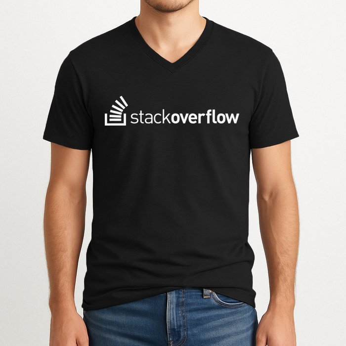 Stack Overflow Software Developers Programmers Coders v2 V-Neck T-Shirt
