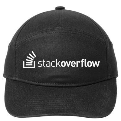 Stack Overflow Software Developers Programmers Coders v2 7-Panel Snapback Hat