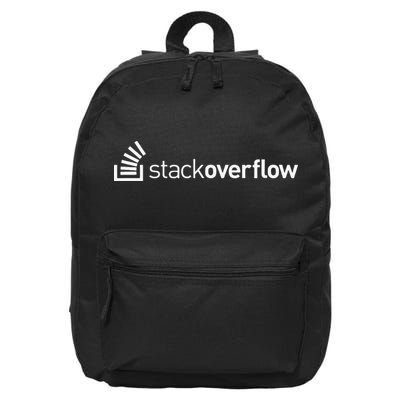 Stack Overflow Software Developers Programmers Coders v2 16 in Basic Backpack