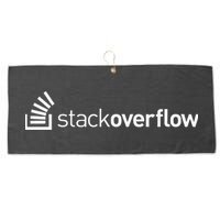 Stack Overflow Software Developers Programmers Coders v2 Large Microfiber Waffle Golf Towel
