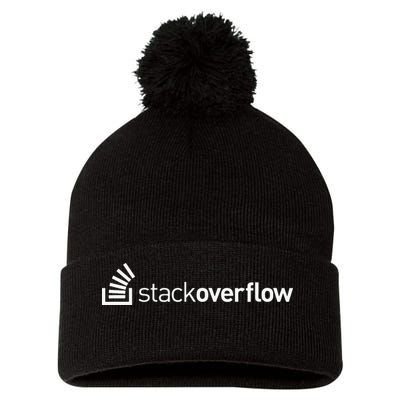 Stack Overflow Software Developers Programmers Coders v2 Pom Pom 12in Knit Beanie