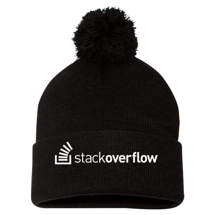 Stack Overflow Software Developers Programmers Coders v2 Pom Pom 12in Knit Beanie