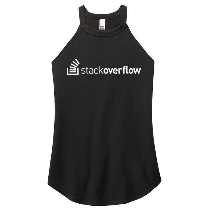 Stack Overflow Software Developers Programmers Coders v2 Women's Perfect Tri Rocker Tank