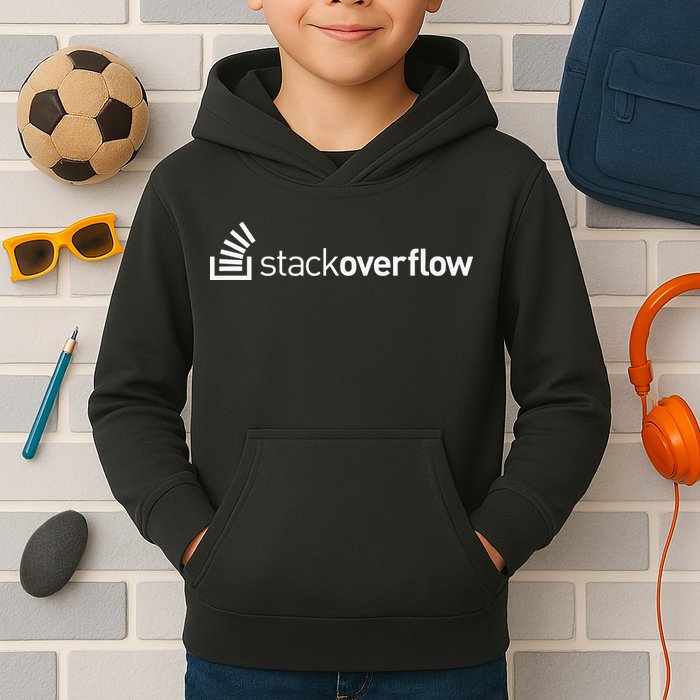Stack Overflow Software Developers Programmers Coders v2 Kids Hoodie
