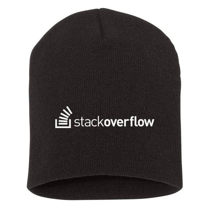 Stack Overflow Software Developers Programmers Coders v2 Short Acrylic Beanie