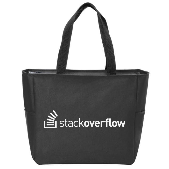 Stack Overflow Software Developers Programmers Coders v2 Zip Tote Bag