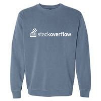 Stack Overflow Software Developers Programmers Coders v2 Garment-Dyed Sweatshirt