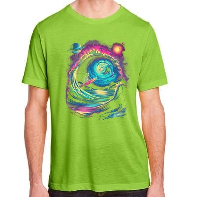 Surfing Outta Space Astronaut Adult ChromaSoft Performance T-Shirt