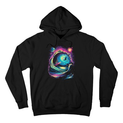 Surfing Outta Space Astronaut Hoodie