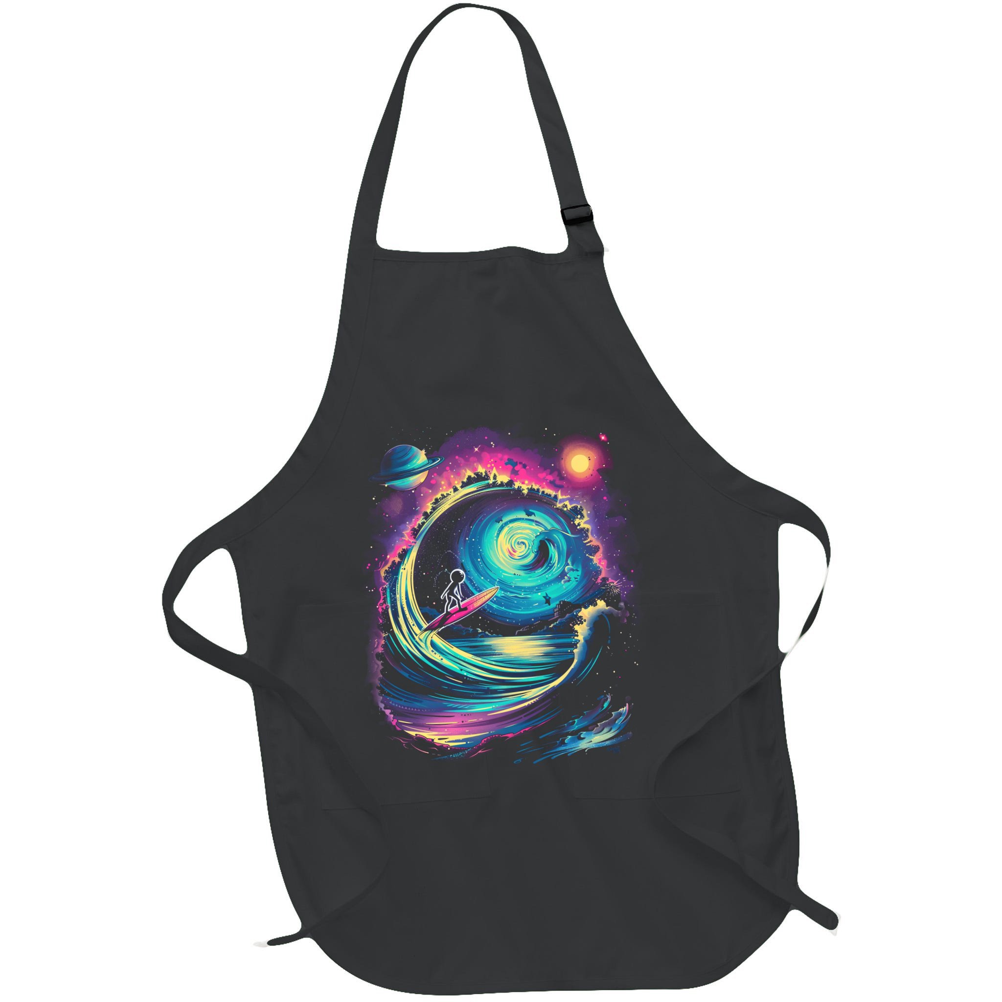 Surfing Outta Space Astronaut Apron