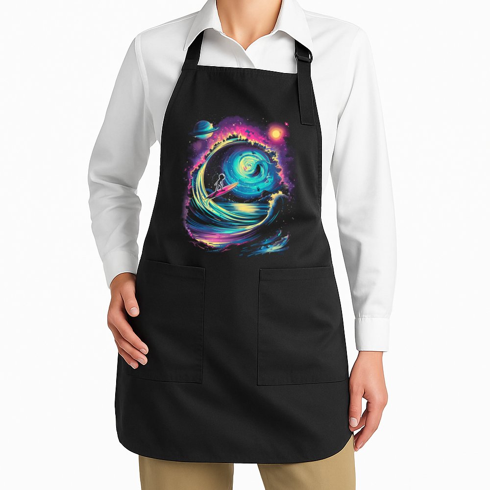 Surfing Outta Space Astronaut Apron