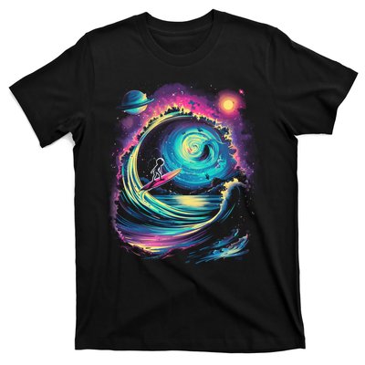 Surfing Outta Space Astronaut T-Shirt