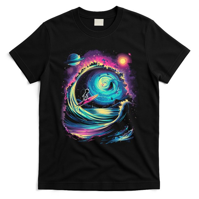Surfing Outta Space Astronaut T-Shirt