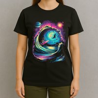 Surfing Outta Space Astronaut T-Shirt