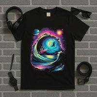 Surfing Outta Space Astronaut T-Shirt
