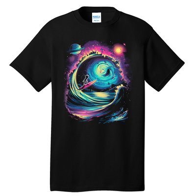 Surfing Outta Space Astronaut Tall T-Shirt