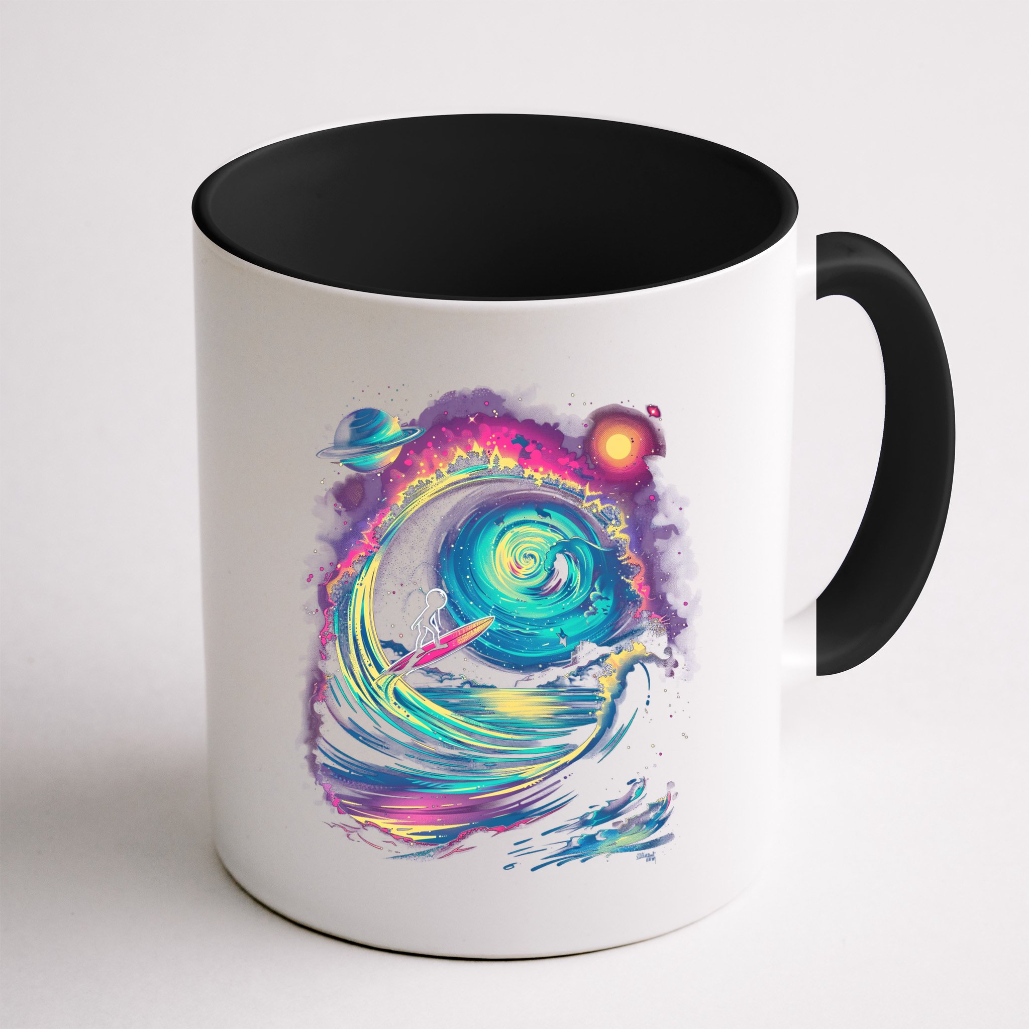 Surfing Outta Space Astronaut Mug