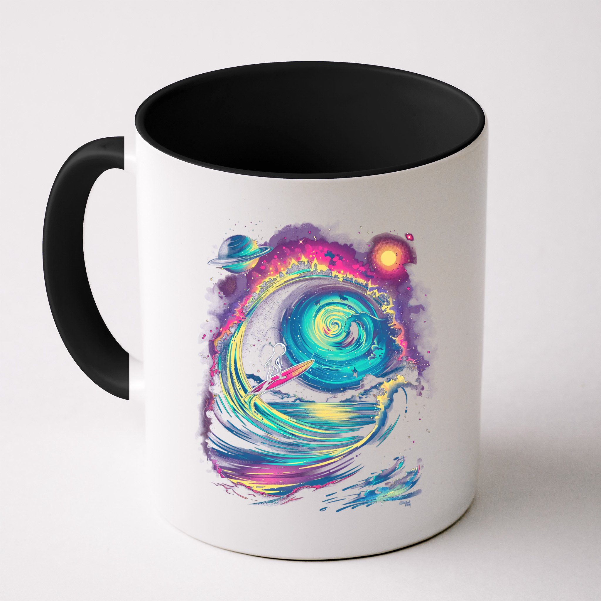 Surfing Outta Space Astronaut Mug