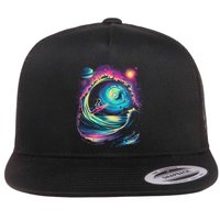 Surfing Outta Space Astronaut Flatbill Hat