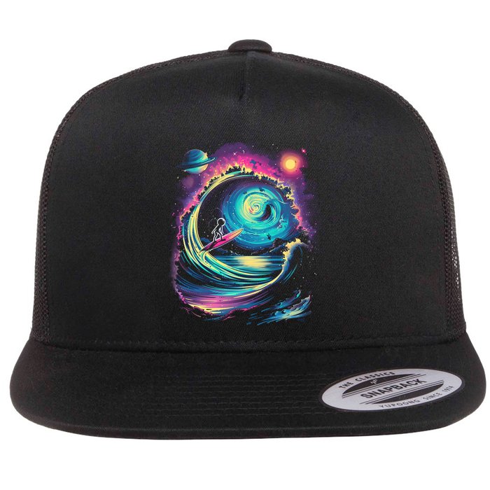 Surfing Outta Space Astronaut Flatbill Hat