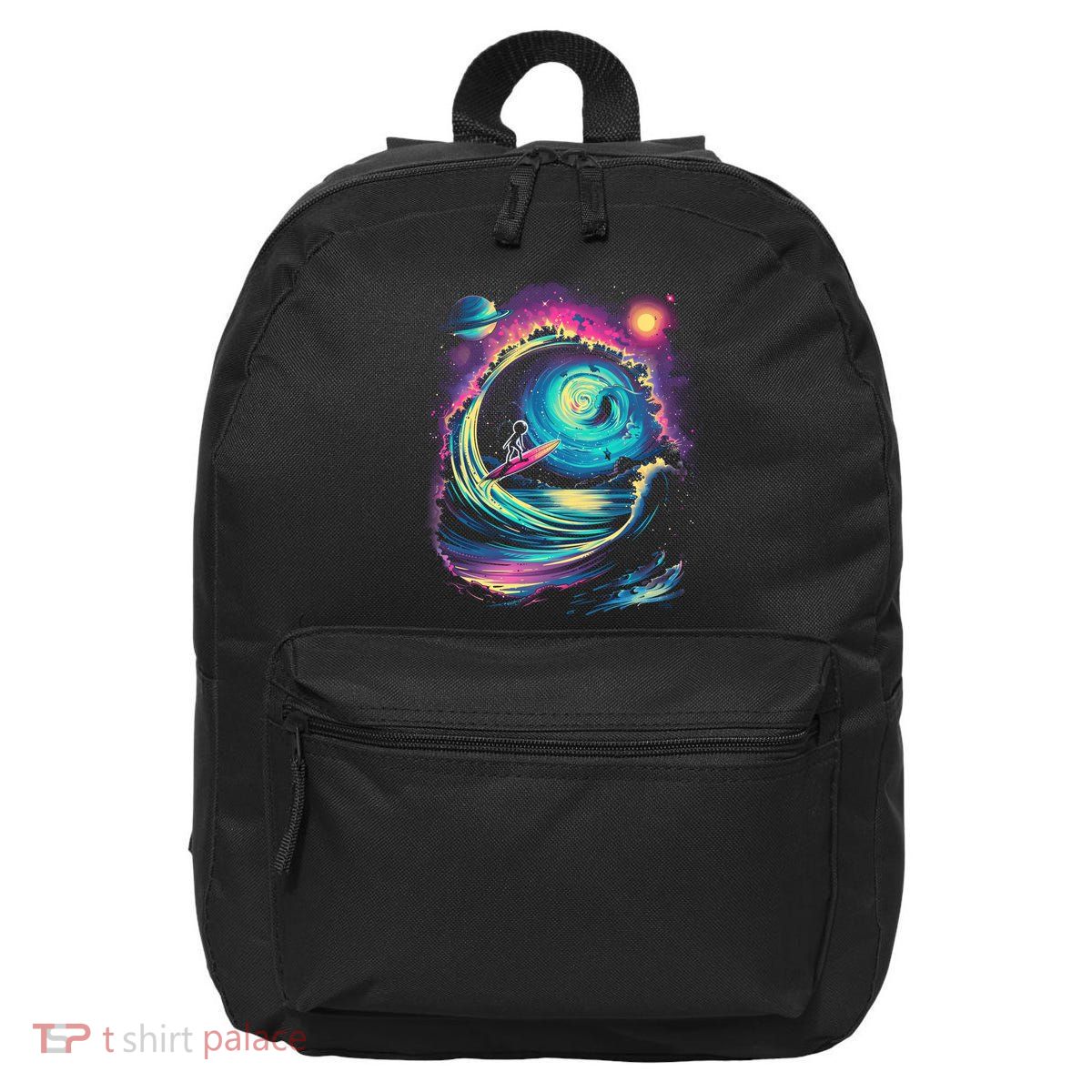 Surfing Outta Space Astronaut 16 in Basic Backpack