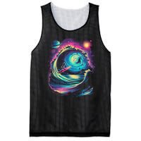 Surfing Outta Space Astronaut Mesh Reversible Basketball Jersey Tank