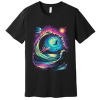 Surfing Outta Space Astronaut Premium T-Shirt