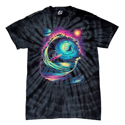 Surfing Outta Space Astronaut Tie-Dye T-Shirt