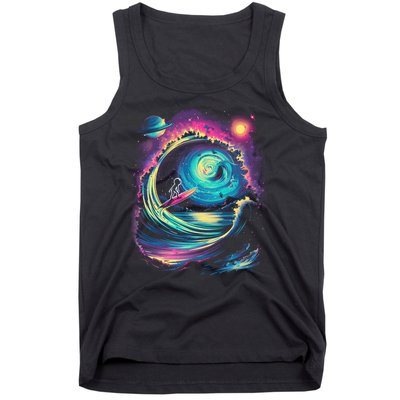 Surfing Outta Space Astronaut Tank Top