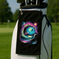 Surfing Outta Space Astronaut Golf Towel