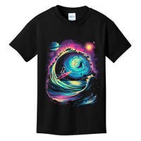 Surfing Outta Space Astronaut Kids T-Shirt