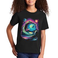Surfing Outta Space Astronaut Kids T-Shirt