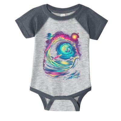 Surfing Outta Space Astronaut Infant Baby Jersey Bodysuit