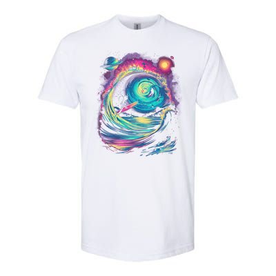 Surfing Outta Space Astronaut Softstyle CVC T-Shirt