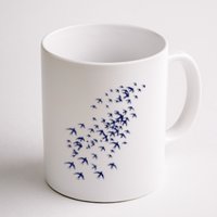 Swarm Of Swallows Flying Flock Of Birds For Nature Lovers Coffee Mug